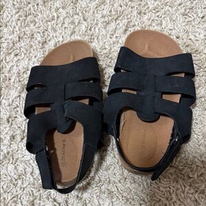 BearPaw Black Kids Sandals